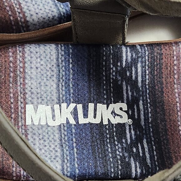 Muk Luks Gray and Brown Sandals - Picture 9 of 11